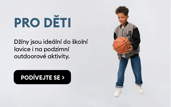Džíny jsou ideální do školní lavice i na podzimní outdoorové aktivity.