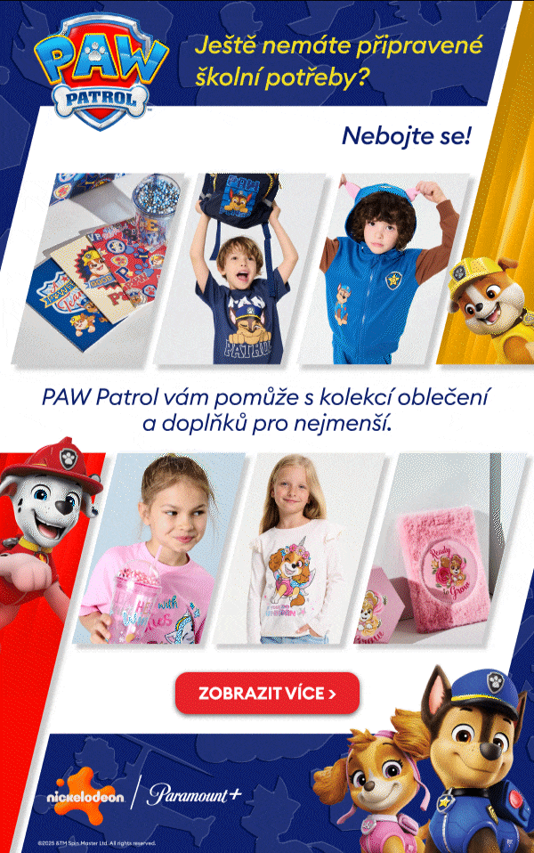 Ještě nemáte připravené školní potřeby? Nebojte se! TPAW Patrol vám pomůže s kolekcí oblečení a doplňků pro nejmenší.