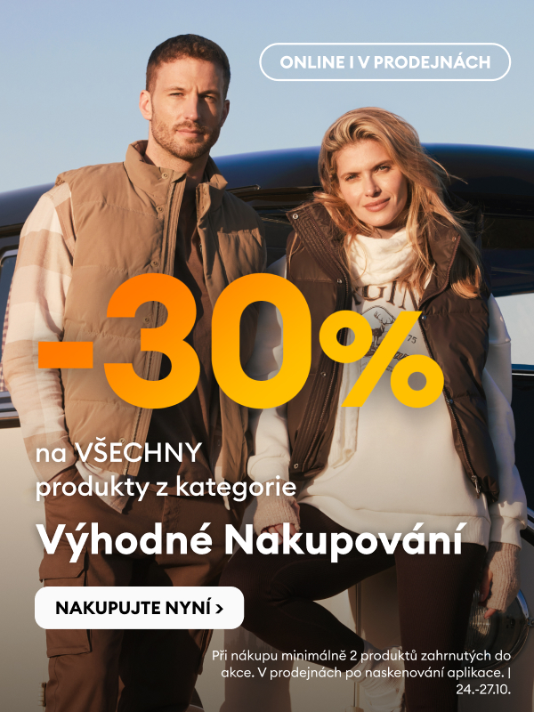-30% na všechny produkty v kategorii Výhodné nakupování. Online a v kamenných prodejnách.