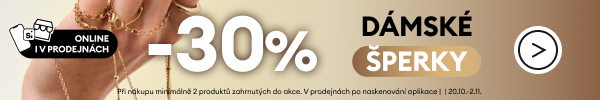  -30% DÁMSKÉ ŠPERKY při nákupu minimálně 2 produktů zahrnutých do akce s kódem: OMNI30STYLE. V prodejnách po naskenování aplikace.
