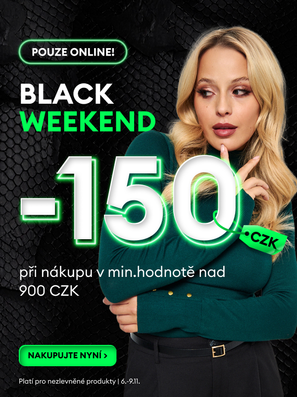 Pouze nyní: -150 CZK při nákupu v hodnotě nad 900 CZK. Platí na nezlevněné produkty.
