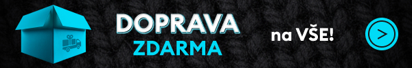 DOPRAVA ZDARMA na všechny produkty.