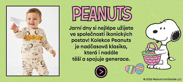 Jarní dny si nejlépe užijete ve společnosti ikonických postav! Kolekce Peanuts je nadčasová klasika, která i nadále těší a spojuje generace.