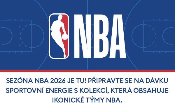 Sezóna NBA 2026 je tu! Připravte se na dávku sportovní energie s kolekcí, která obsahuje ikonické týmy NBA.