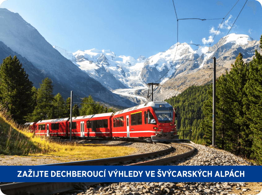 Nejkrásnější kouty Švýcarska panoramatickými drahami
