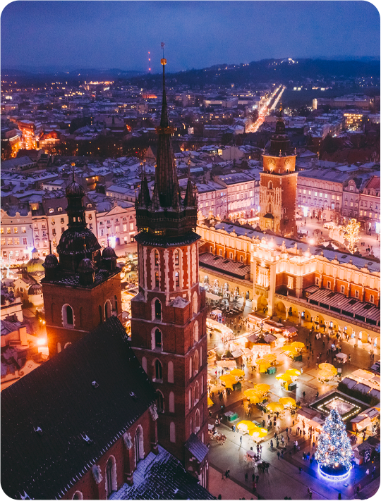 Krakov – vánoční trhy