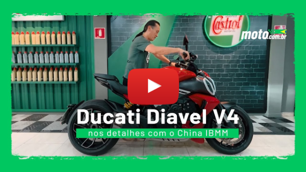 Ducati Diavel V4 em detalhes com o China do IBMM